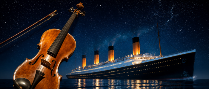 O VIOLINO, O ICEBERG E O SILÊNCIO: A IMPACTANTE IMERSÃO DO TITANIC