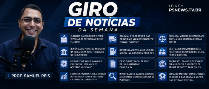 Giro da Semana: Empate técnico entre Lula e Flávio Bolsonaro, tragédia na Venezuela e vitória da Seleção são os destaques